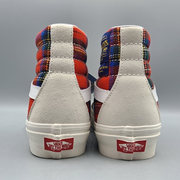 New Vans x Pendleton Sk8-Hi Top 38 DX Anaheim Factory Royal Stewart Tartan - Picture 6 of 9